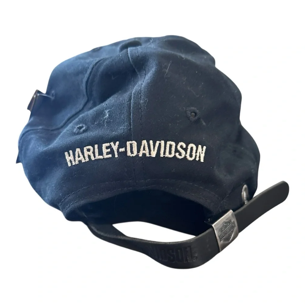 NWT Harley Davidson‎ Strapback Hat Cap Embroidered Bar & Shield Biker Adjustable
